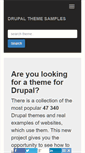 Mobile Screenshot of drupalthemesamples.com