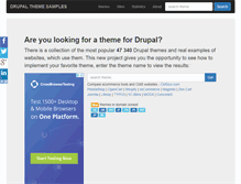 Tablet Screenshot of drupalthemesamples.com